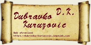 Dubravko Kuruzović vizit kartica